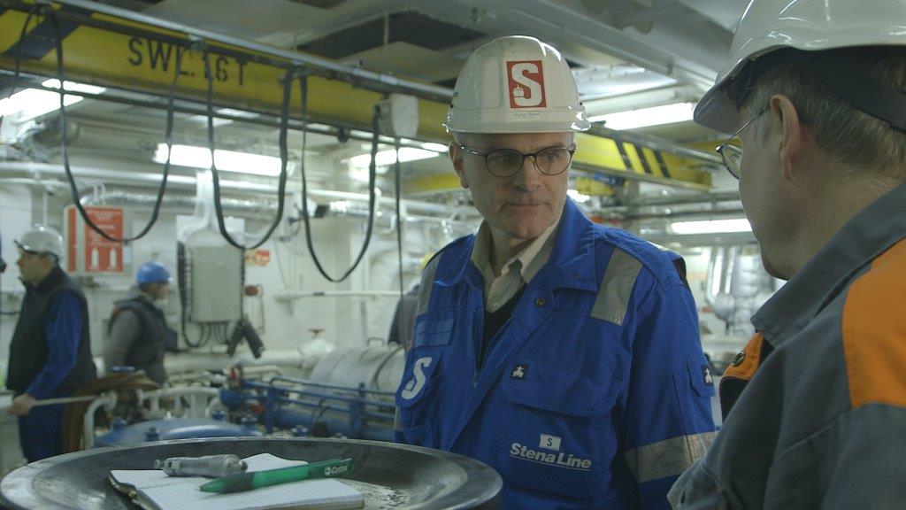 Peter Holm in the engine room